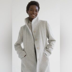 Wilfred The Cocoon Coat - Heather White